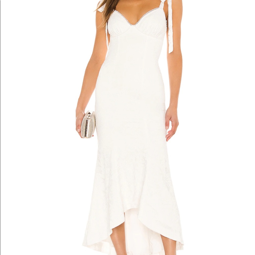 REVOLVE | Majorelle Tenleigh Midi Dress in Ivory
